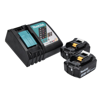 Makita DHP 486 RFJ cordless impact drill 18 V 130 Nm brushless + 2x rechargeable battery 3.0 Ah + charger + Makpac