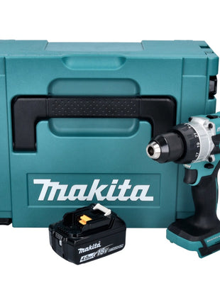 Makita DHP 486 M1J Perceuse-visseuse à percussion sans fil 18 V 130 Nm Brushless + 1x batterie 4,0 Ah + Makpac - sans chargeur
