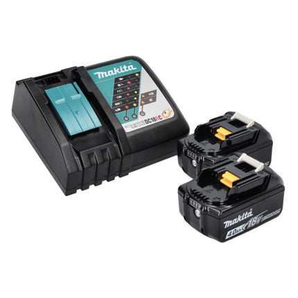 Makita DHP 486 RMJ akumulatorowa wiertarka udarowa 18 V 130 Nm bezszczotkowa + 2x akumulator 4,0 Ah + ładowarka + Makpac