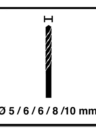 Alpen Profi Multicut SPM Set Punte multifunzione in metallo duro 5 - 10 mm, SDS plus, certificate PGM - 5 pz.