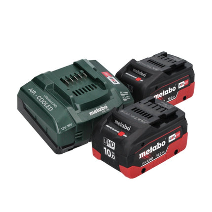 Metabo AS 18 L PC Aspirador compacto sin cable 18 V 6 l IPX4 clase de polvo L en seco y húmedo + 2x batería recargable 10,0 Ah + cargador