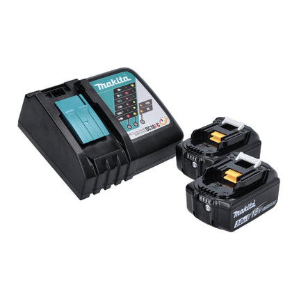 Clavadora vertical inalámbrica Makita DFN 350 RF 18 V 15 - 35 mm + 2x batería recargable 3,0 Ah + cargador
