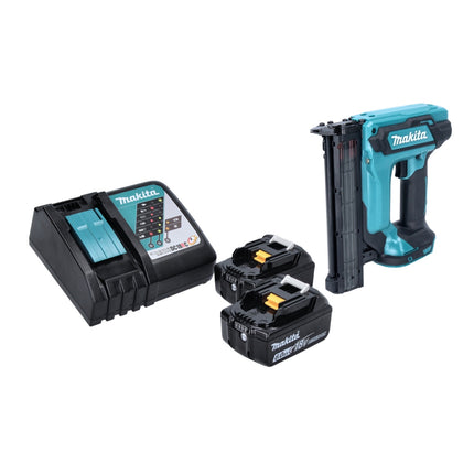 Clavadora vertical a batería Makita DFN 350 RG 18 V 15 - 35 mm + 2x batería recargable 6,0 Ah + cargador