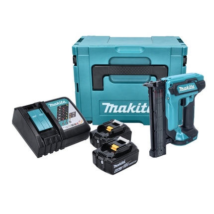 Makita DFN 350 RGJ clavadora vertical sin cable 18 V 15 - 35 mm + 2x batería recargable 6,0 Ah + cargador + Makpac