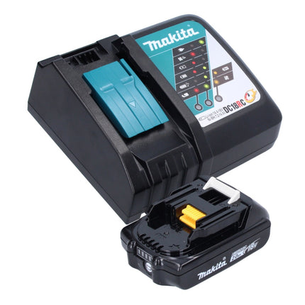 Makita DGA 515 RA1J Akku Winkelschleifer 18 V 125 mm Brushless + 1x Akku 2,0 Ah + Ladegerät + Makpac