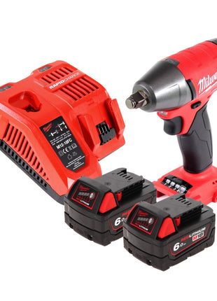 Milwaukee M18 FIWF12-602 FC Impact Wrench 300 Nm 18V 1/2" Brushless + 2x Batteries 6.0 Ah + Charger