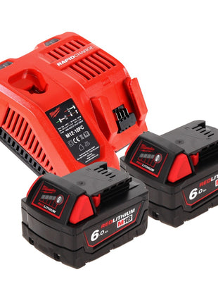 Milwaukee M18 FIWF12-602 FC Impact Wrench 300 Nm 18V 1/2" Brushless + 2x Batteries 6.0 Ah + Charger