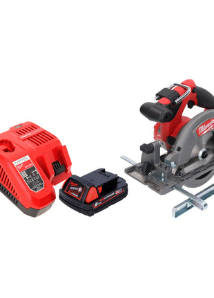 Milwaukee M18 CCS55-201FC Cordless Circular Saw 165 mm 18 V + 1x Battery 2.0 Ah + Charger