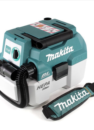 Makita DVC 750 LZX3 Aspiratore a batteria 18 V 7,5 l classe di polvere L Brushless Solo - senza batteria, senza caricabatterie
