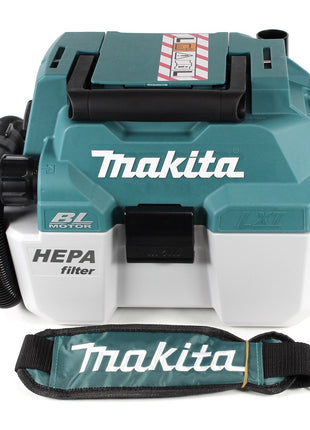 Makita DVC 750 LZX3 Aspiratore a batteria 18 V 7,5 l classe di polvere L Brushless Solo - senza batteria, senza caricabatterie