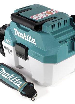 Makita DVC 750 LZX3 Aspiratore a batteria 18 V 7,5 l classe di polvere L Brushless Solo - senza batteria, senza caricabatterie