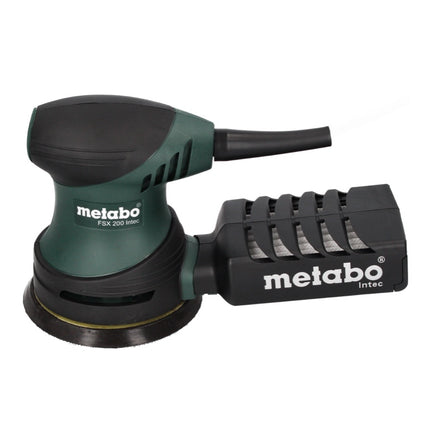 Szlifierka oscylacyjna mimośrodowa Metabo FSX 200 Intec 240 W 125 mm + 4x zestaw szlifierski Toolbrothers TURTLE + walizka