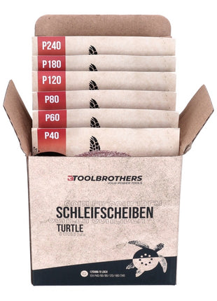 Metabo FSX 200 Intec random orbital sander 240 W 125 mm + 4x Toolbrothers TURTLE sanding set + case