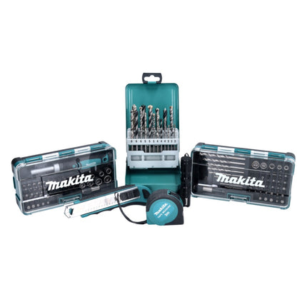Makita Drill and Bit Set Torch / Ratchet Screwdriver / Quick Change Bit Holder / Tape Measure / Cutter Knife / Makpac Case 116 pcs. (B-49884)
