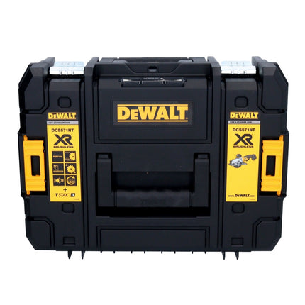Sierra circular a batería DeWalt DCS 571 18 V 115 mm sin escobillas + 1x batería 5,0 Ah + TSTAK - sin cargador