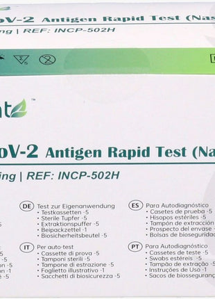"BERIGHT" Corona Antigen Schnelltest zur Eigenanwendung für Laien / VPE 5er / CE-Zertifizierung / BfArM-Listung (AT1172/21) / PEI Evaluiert - Toolbrothers