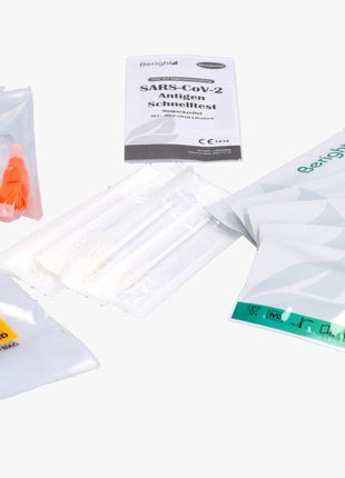 "BERIGHT" Corona Antigen Schnelltest zur Eigenanwendung für Laien / VPE 5er / CE-Zertifizierung / BfArM-Listung (AT1172/21) / PEI Evaluiert - Toolbrothers