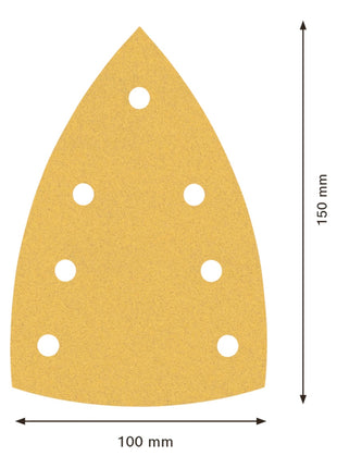 Bosch EXPERT C470 Schleifpapier 100 x 150 mm 7 Loch G 120 10 Stk. ( 2608901117 ) für Multischleifer