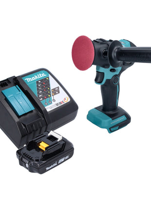 Makita DPV 300 RA1 cordless polisher 18 V 50 / 80 mm brushless + 1x rechargeable battery 2.0 Ah + charger