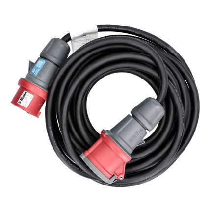 Brennenstuhl Cable de extensión CEE 400 V / 16 A 10 m IP44 negro (1167740) para corriente pesada / corriente trifásica / corriente eléctrica
