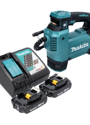 Compressore a batteria Makita DMP 181 RA 18 V 11,1 bar + 2x batteria ricaricabile 2,0 Ah + caricabatterie