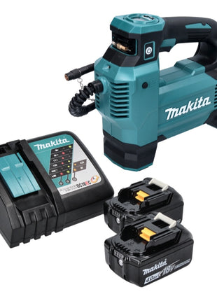 Compressore a batteria Makita DMP 181 RM 18 V 11,1 bar + 2x batteria ricaricabile 4,0 Ah + caricabatterie