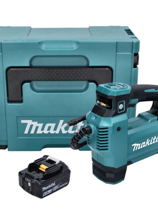 Makita DMP 181 G1J Kompresor akumulatorowy 18 V 11,1 bar + 1x akumulator 6,0 Ah + Makpac - bez ładowarki