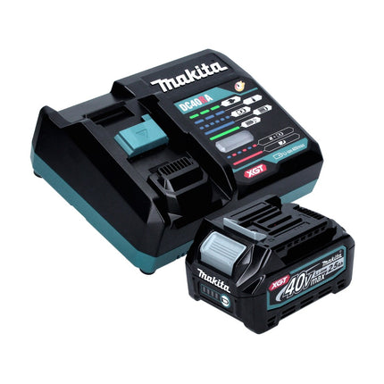 Amoladora angular a batería Makita GA 023 GD1 40 V máx. 125 mm sin escobillas XGT + 1x batería 2,5 Ah + cargador