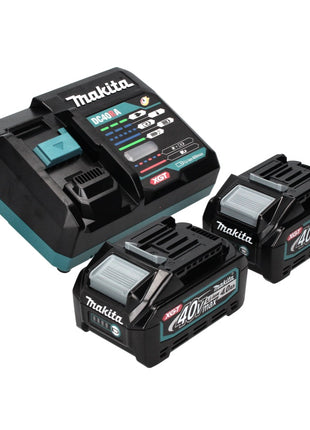 Makita GA 023 GM2 Cordless angle grinder 40 V max. 125 mm Brushless XGT + 2x rechargeable battery 4.0 Ah + charger