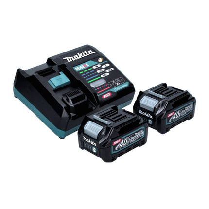 Amoladora angular a batería Makita GA 023 GD201 40 V máx. 125 mm sin escobillas XGT + 2x batería 2,5 Ah + cargador + Makpac