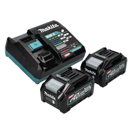 Amoladora angular a batería Makita GA 023 GM201 40 V máx. 125 mm sin escobillas XGT + 2x batería 4,0 Ah + cargador + Makpac