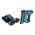 Makita FN 001 GD2 Chiodatrice a testa piatta a batteria 40 V max. XGT Brushless + 2x batteria 2,5 Ah + caricabatteria
