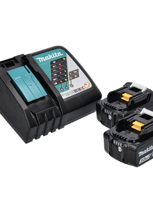Makita DGA 517 RF cordless angle grinder 18 V 125 mm brushless + 2x rechargeable battery 3.0 Ah + charger