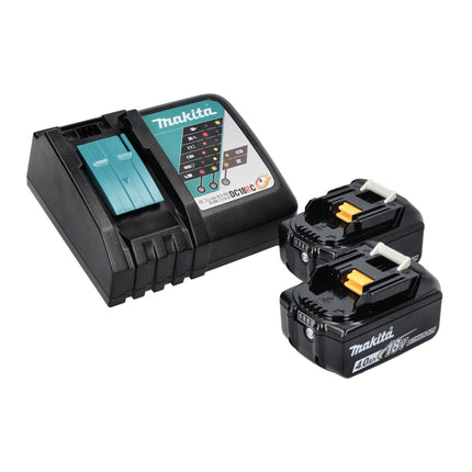 Makita DGA 517 RM cordless angle grinder 18 V 125 mm brushless + 2x battery 4.0 Ah + charger