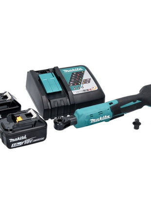 Avvitatore a cricchetto a batteria Makita DWR 180 RT 18 V 47,5 Nm 1/4" 3/8" + 2x batteria ricaricabile 5,0 Ah + caricabatterie