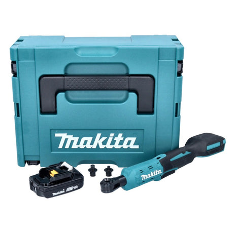 Makita DWR 180 A1J Avvitatore a cricchetto a batteria 18 V 47,5 Nm 1/4" 3/8" + 1x batteria ricaricabile 2,0 Ah + Makpac - senza caricabatterie