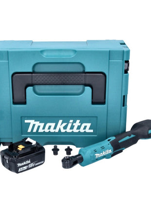 Makita DWR 180 F1J Visseuse à cliquet sans fil 18 V 47,5 Nm 1/4'' 3/8'' + 1x batterie 3,0 Ah + Makpac - sans chargeur