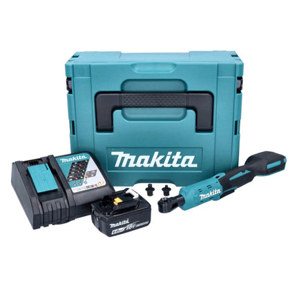 Akumulatorowa wkrętarka z grzechotką Makita DWR 180 RG1J 18 V 47,5 Nm 1/4" 3/8" + 1x akumulator 6,0 Ah + ładowarka + Makpac