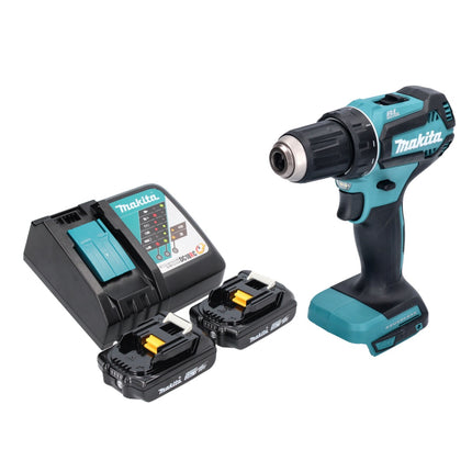 Makita DDF 485 RA taladro atornillador inalámbrico 18 V 50 Nm sin escobillas + 2 baterías 2,0 Ah + cargador
