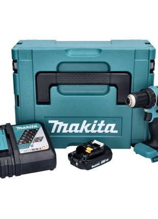 Makita DDF 485 RA1J cordless drill driver 18 V 50 Nm brushless + 1x rechargeable battery 2.0 Ah + charger + Makpac
