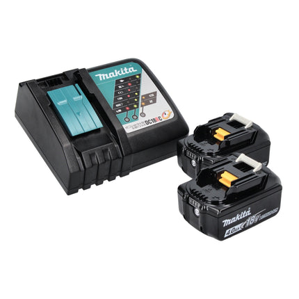 Makita DUM 111 RMXJ cordless grass shears shrub shears 18 V + 2x rechargeable battery 4.0 Ah + charger + Makpac
