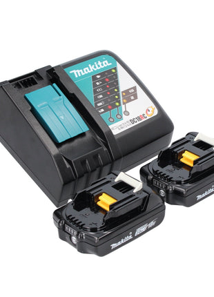 Makita DEADML 815 RA Lampada portatile a LED a batteria 14,4 - 18 V 160 lm + 2x batteria ricaricabile 2,0 Ah + caricabatterie