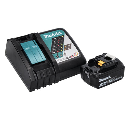 Makita DEADML 815 RT1 Lámpara LED de mano sin cable 14,4 - 18 V 160 lm + 1x batería recargable 5,0 Ah + cargador