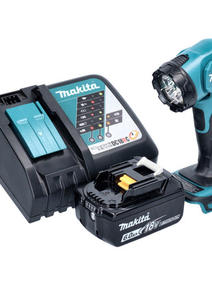 Makita DEADML815F1 Cordless Hand LED Lamp 160lm 14.4 - 18V + 1x Battery 6.0Ah + Charger