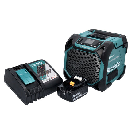 Makita DMR 203 RT1 Bluetooth Speaker 12V 18V IP64 + 1x Battery 5.0Ah + Charger