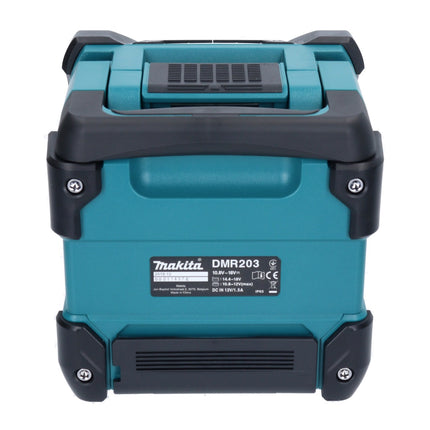 Makita DMR 203 RG1 Bluetooth Speaker 12V 18V IP64 + 1x Battery 6.0Ah + Charger