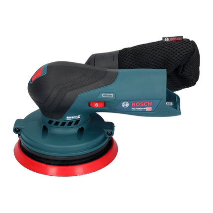 Lijadora excéntrica a batería Bosch GEX 12V-125 Professional 12 V 125 mm sin escobillas + 2x baterías 3,0 Ah + cargador + set de lijado Toolbrothers TURTLE + L-Boxx