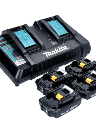 Makita Power Source Kit 18 V with 4x BL 1820 B 2.0 Ah battery ( 4x 197254-9 ) + DC 18 RD double quick charger ( 196933-6 )