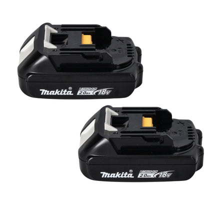 Makita Power Source Kit 18 V with 2x BL 1820 B 2.0 Ah battery ( 2x 197254-9 ) + DC 18 RD double quick charger ( 196933-6 ) + Makpac