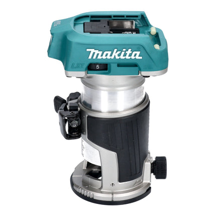 Makita DRT 50 Z Fraise multifonction sans fil 18 V brushless + Jeu de fraises - 6 pièces, - sans batterie, sans chargeur